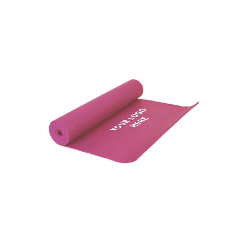 Pink Yoga Matt in Mesh-Polyester Pouch